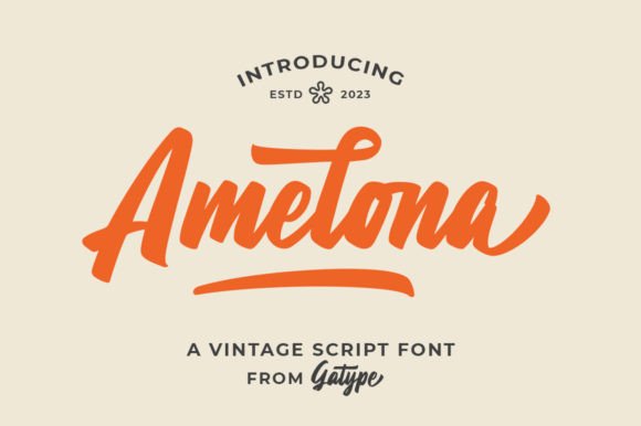 Amelona: The Vintage Script Font for Scroll-Stopping Designs