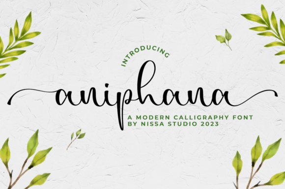 Aniphana: The Elegant Script Font for Makers