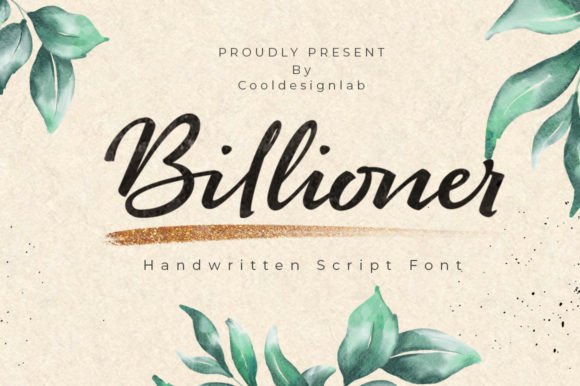 Billioner: A Slick Script Font for Elegant Branding