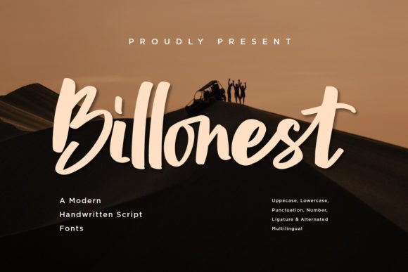 Billonest Font: Elevate Your Brand with Modern Script