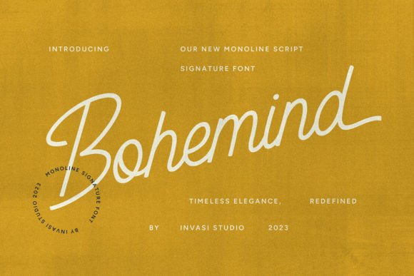 Bohemind: The Vintage Monoline Font for Modern Brands
