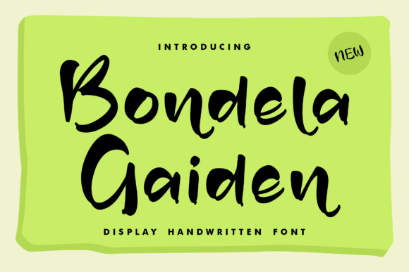 Elevate Your Brand with Bondela Gaiden Display Font