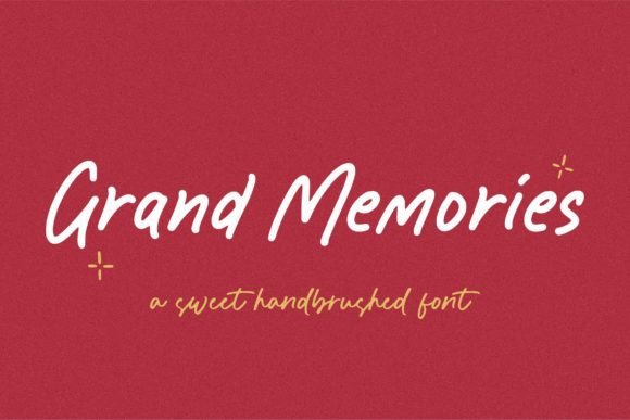 Grand Memories: A Sweet Hand-Brushed Script Font for Branding