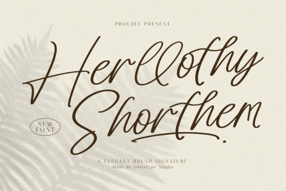 Herllothy Shorthem: A Handwritten Font for Web Headers