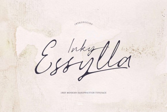 Inky Essylla: A Dazzling Script Font for Handmade Brands