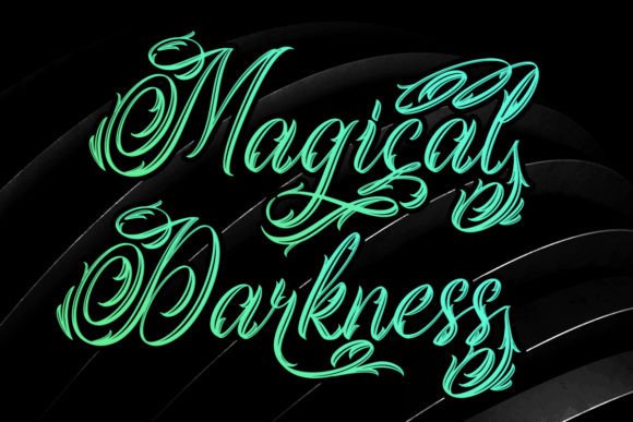 Magical Darkness Font for Gothic Script Projects