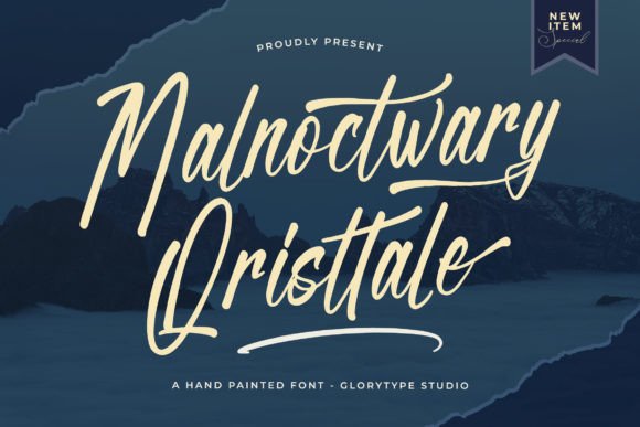 Malnoctwary Qristtale: A Hand-Painted Script Font for Makers
