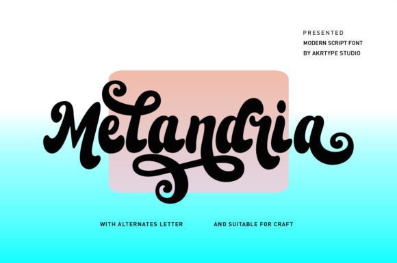 Melandria: A Timeless Script Font for Elegant Editorial Design