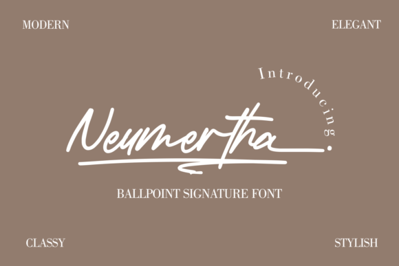 Neumertha: A Natural Script Font for Small Business Branding