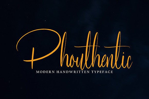 Phouthentic: A Timeless Script Font for Editorial Branding