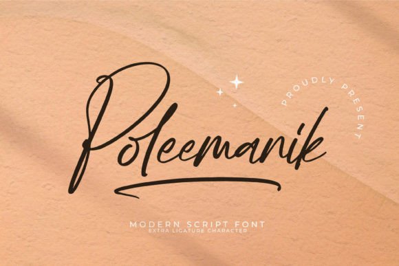 Poleemanik: A Modern Script Font for Editorial Design