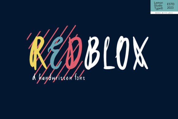 Redblox: The Enchanting Script Handwritten Font for Campaigns