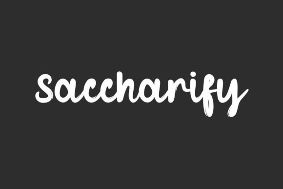 Saccharify Font: The Handwritten Script for Authentic Branding
