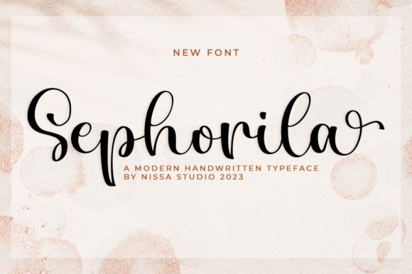 Sephorila Script Font for Elegant Handmade Brands