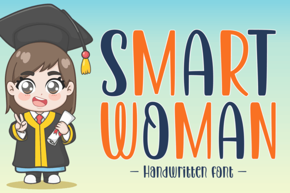 Smart Woman: A Whimsical Script Font for Editorial Design