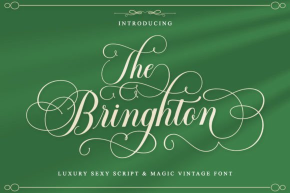 The Bringhton: A Dazzling Script Font for Marketers