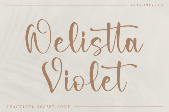 Welistta Violet: A Script Handwritten Font for Makers